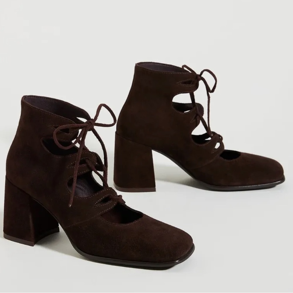 Jeffrey Campbell Suede Lace-Up Heels - NWT